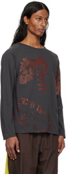 SC103 SSENSE Exclusive Gray Warf Nest Long Sleeve T-shirt