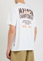 Malbon Bermuda Championship Printed Cotton T-shirt White