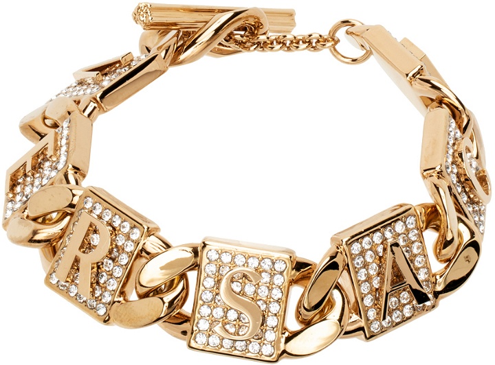 Photo: Versace Gold Crystal Tiles Bracelet