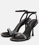 Simkhai - Icon crystal-embellished satin sandals
