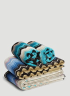 Set of Five Giacomo Towels in Blue