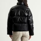 Nothing Written Women's Lambskin Leather Puffer in Black