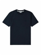 Norse Projects - Johannes Logo-Embroidered Organic Cotton-Jersey T-Shirt - Blue