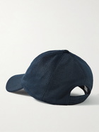 The Row - Caspian Silk-Piqué Baseball Cap - Blue