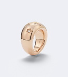 Pomellato Iconica 18kt rose gold ring with diamonds