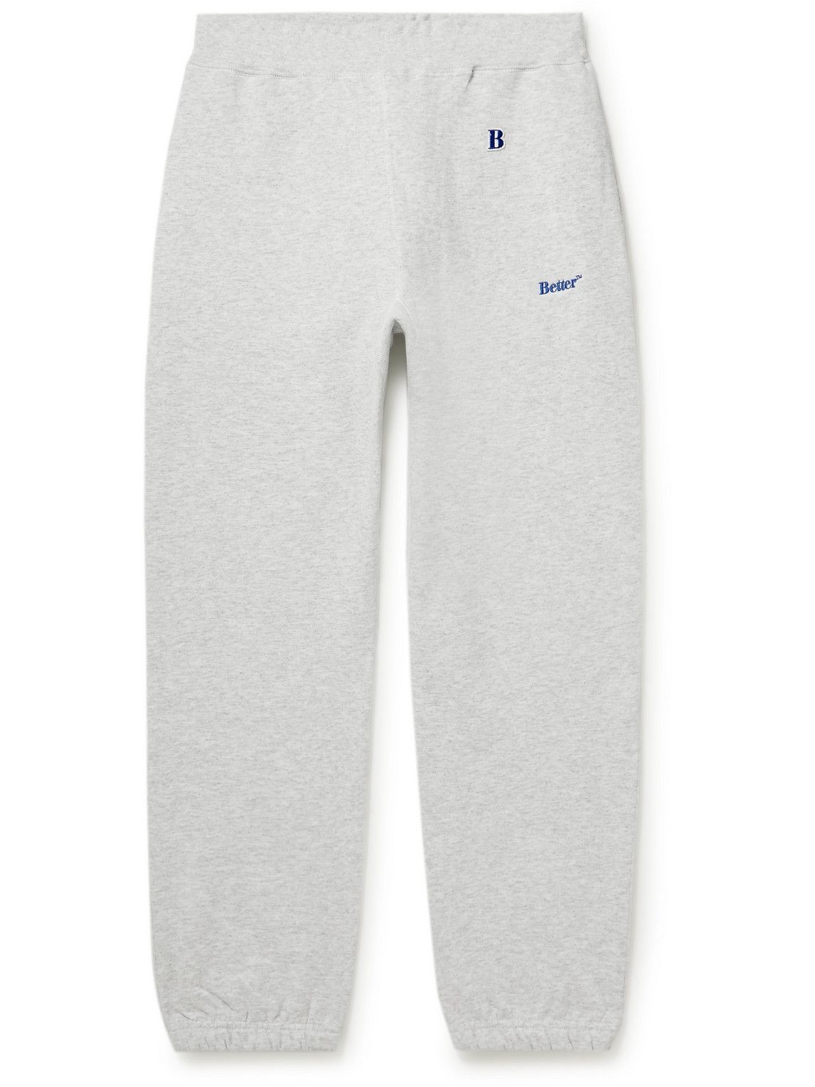 Better™ Gift Shop - Logo-Print Cotton-Jersey Sweatpants - Gray