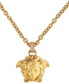 Versace Gold Thin 'La Medusa' Pendant Necklace