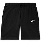Nike - Sportswear Club Cotton-Jersey Drawstring Shorts - Black