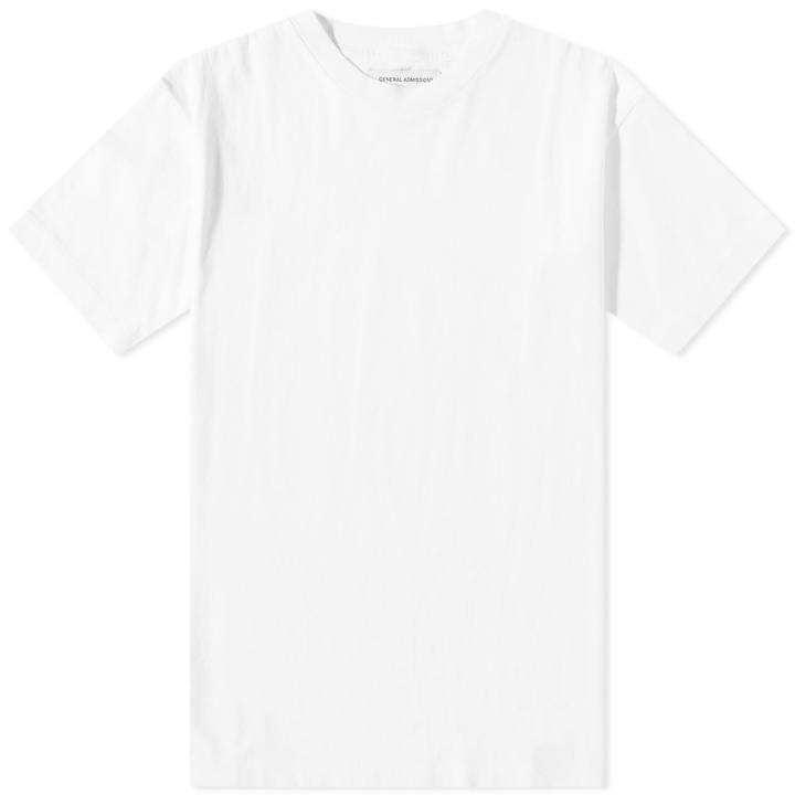 Photo: General Admission Men's Loose Knit T-Shirt in White