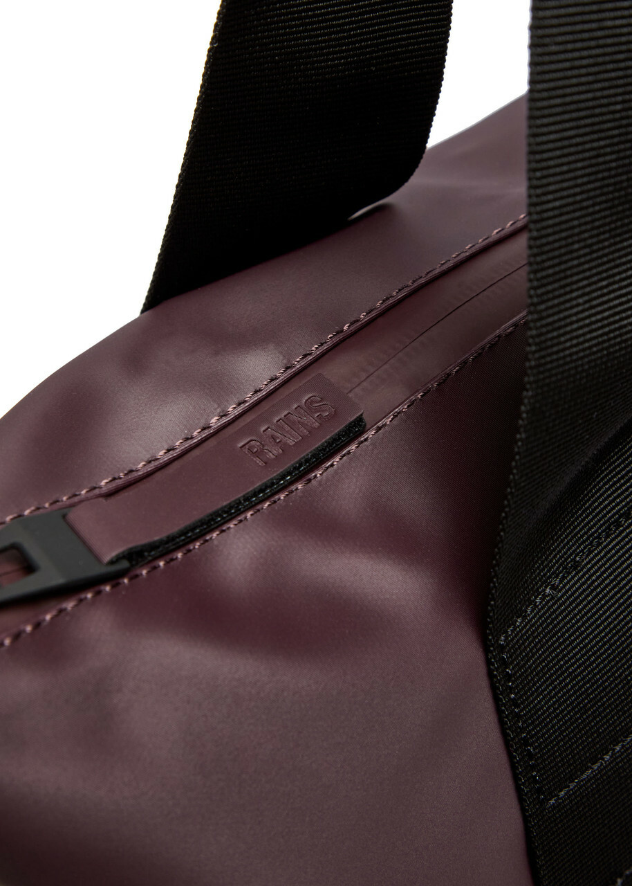 Rains Mini Rubberised Tote - Burgundy - One Size