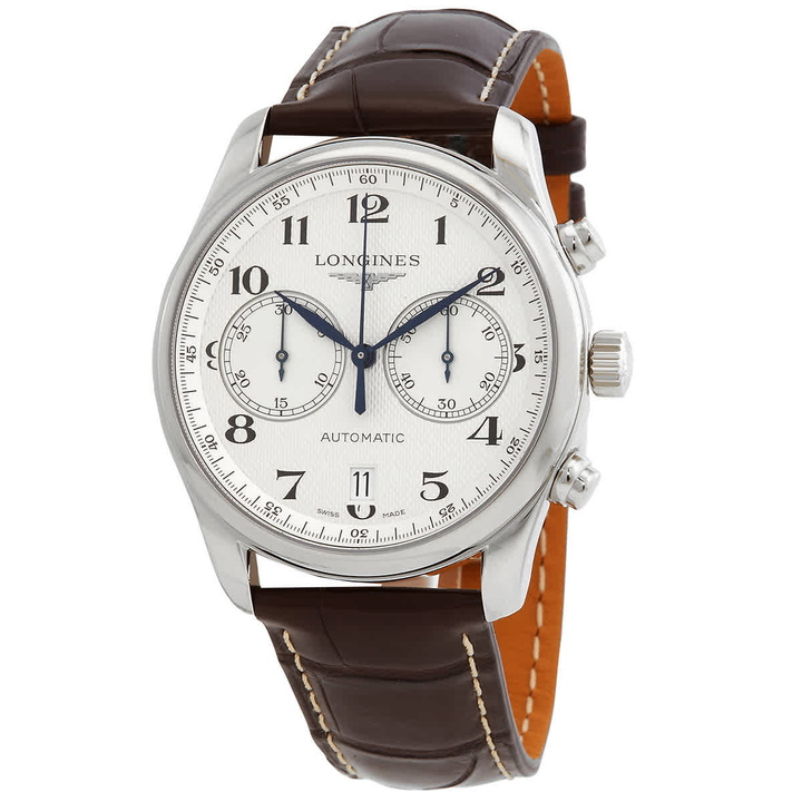 Photo: Longines Master Chronograph Automatic Silver Dial Unisex Watch L2.629.4.78.3