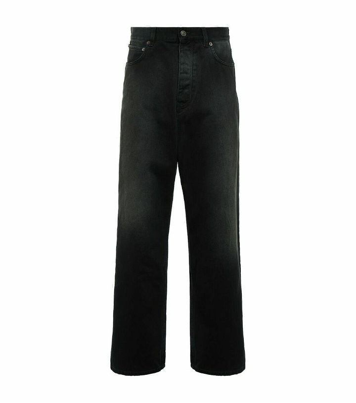 Photo: Balenciaga Size Sticker wide-leg jeans