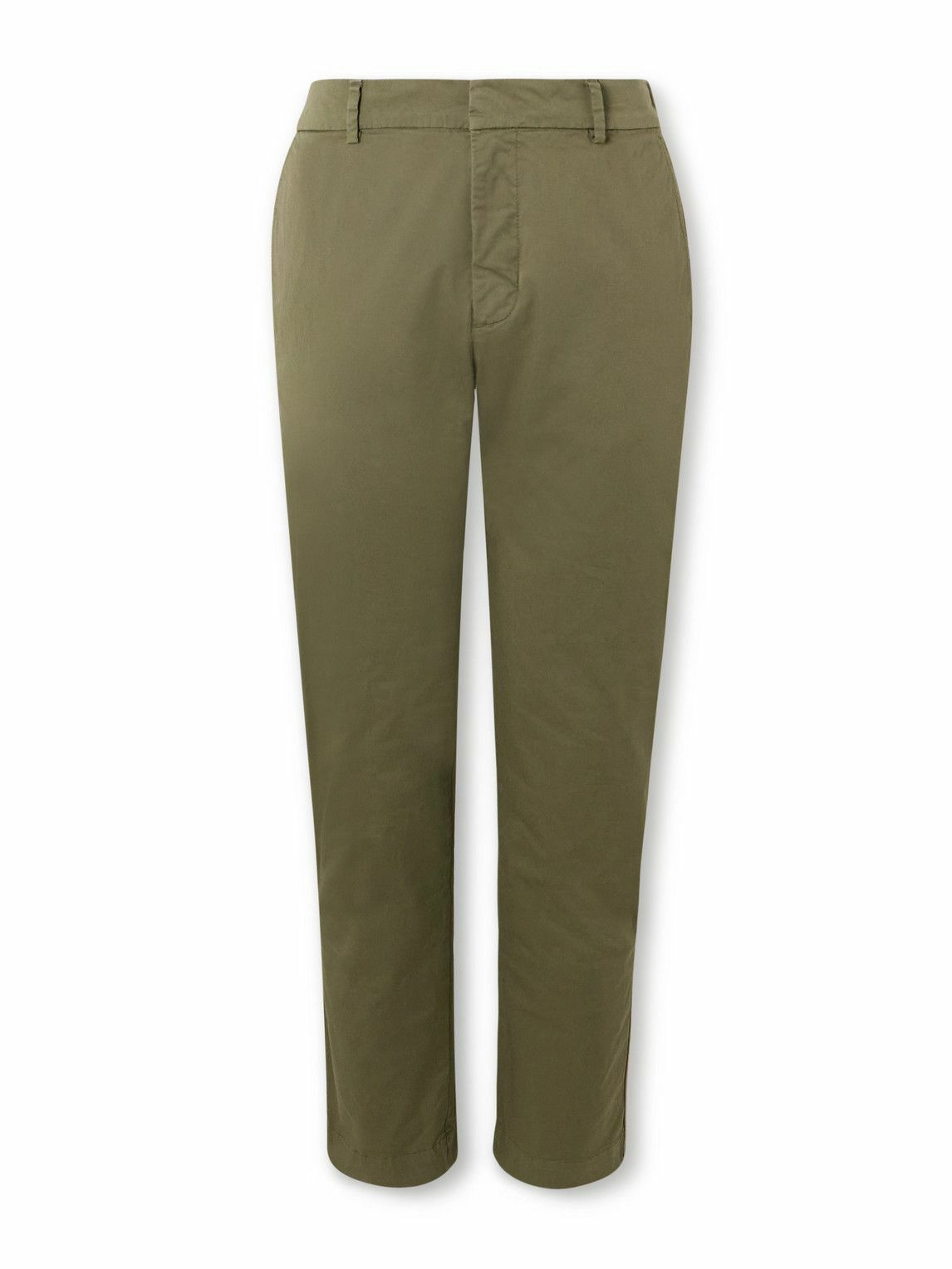 Barena - Tapered Stretch-Cotton Gabardine Trousers - Green