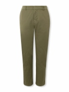 Barena - Tapered Stretch-Cotton Gabardine Trousers - Green