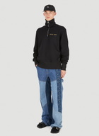 Marine Serre Ornament Half Zip Sweater