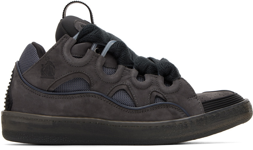 Lanvin Gray Curb Sneakers Lanvin