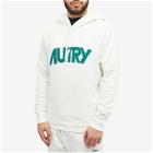 Autry Men's Chest Logo Popover Hoody in White