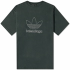 Balenciaga x Adidas T-Shirt in Cypress Green/White