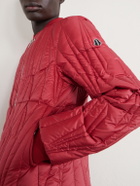 Rick Owens - Moncler Logo-Appliquéd Quilted Shell Down Jacket - Red