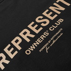 Represent Owners Club Crew Sweat in Off Black