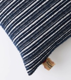 The House of Lyria Cornelius wool and cotton striped cushion
