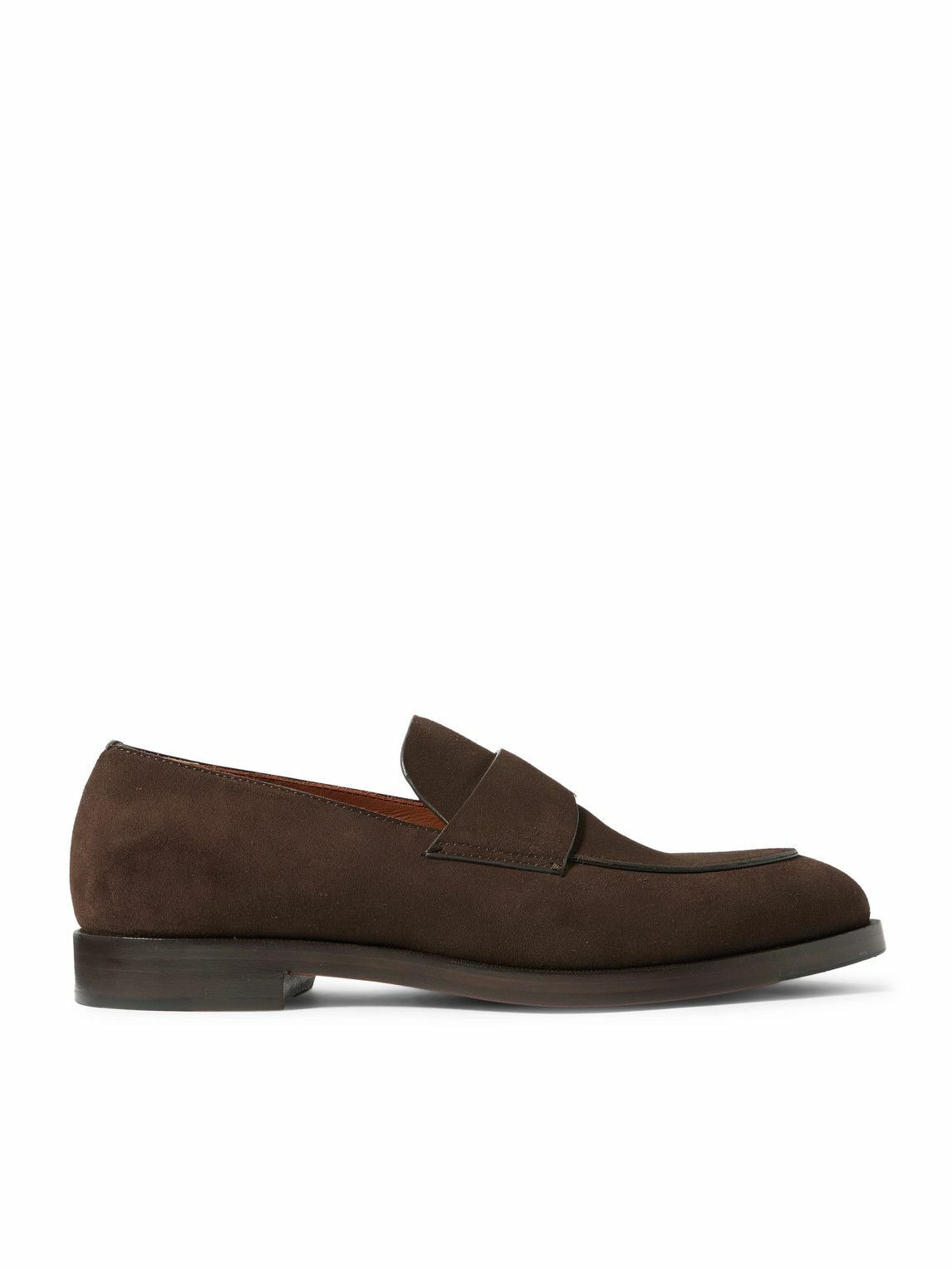 Zegna - Torino Suede Loafers - Brown Zegna