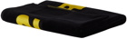 Dsquared2 Black & Yellow Logo Beach Towel