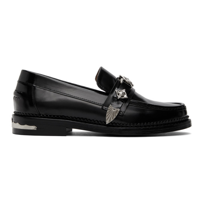 Toga Pulla Black Leather Hardware Loafers Toga Pulla