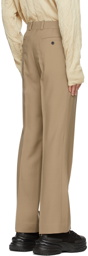 Wooyoungmi Beige Straight Trousers