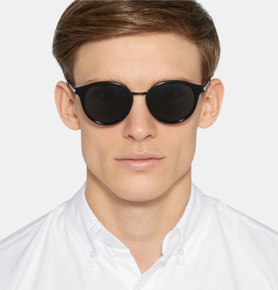 Amazon.com: Mens Retro Trendy Flat Lens Round Circle Lens Sunglasses Black  : Clothing, Shoes & Jewelry