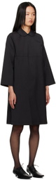 tao Black Peter Pan Collar Midi Dress