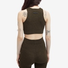 Fear of God ESSENTIALS Women's Waffle Sport Tank Top in Brown