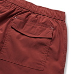 Ermenegildo Zegna - Mid-Length Textured Swim Shorts - Red