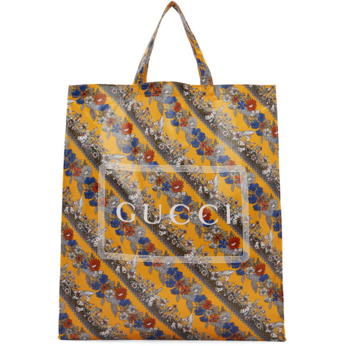 Photo: Gucci Yellow Floral Logo Tote