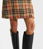 Burberry Burberry Check bouclé minidress