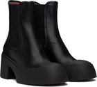 Marni Black Pablo Toe Chelsea Boots