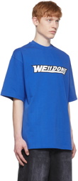 We11done Blue Cotton T-Shirt