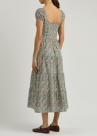Paige Marchella Printed Cotton-blend Midi Dress Multicoloured
