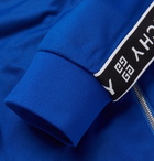 Givenchy - Logo-Jacquard Fleece-Back Tech-Jersey Track Jacket - Men - Blue