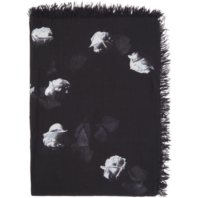 Lad Musician Black Roses Scarf