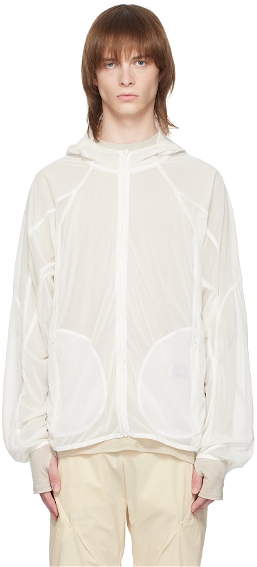 Photo: Post Archive Faction (PAF) White Sheer Hoodie