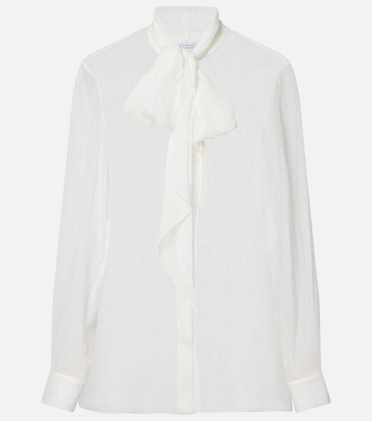 Gabriela Hearst Shildon tie-neck silk blouse