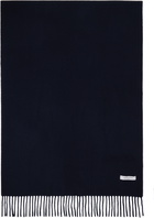 Maison Kitsuné Navy Bold Fox Head Scarf