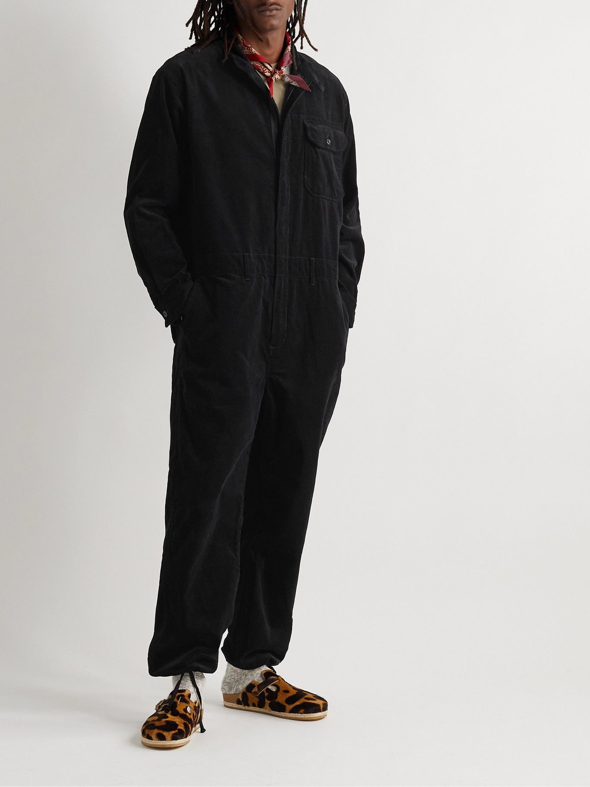 Engineered Garments - Cotton-Corduroy Jumpsuit - Black Engineered