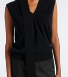 Lisa Yang Ellisyn scarf-detail cashmere top