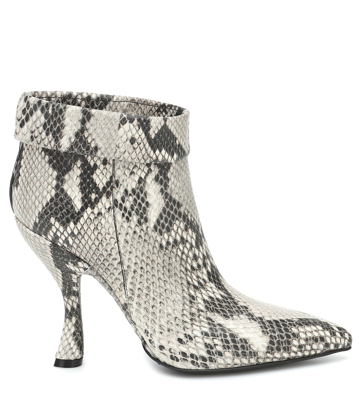 DRIES VAN NOTEN snakeskin heel boots 37
