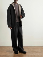 The Row - Horatio Padded Wool-Twill Hooded Coat - Black