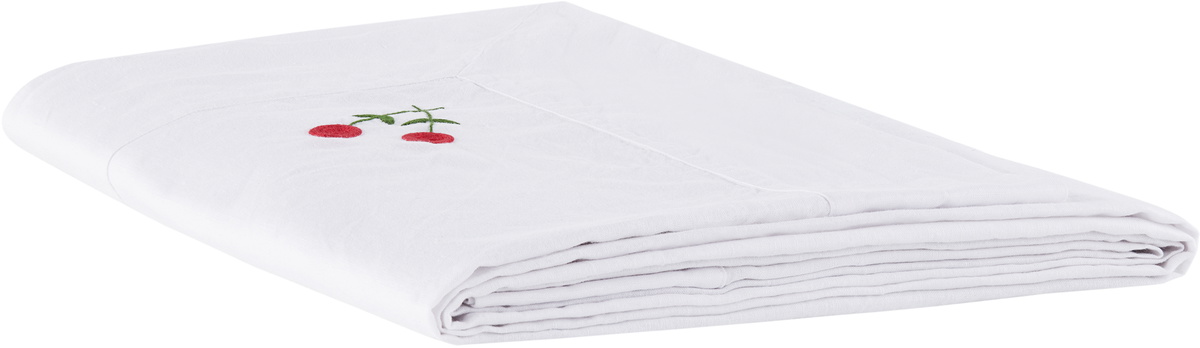 Gohar World White 'à Jour' & Rose Tablecloth