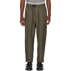 3.1 Phillip Lim Green and Grey Double Track Lounge Pants