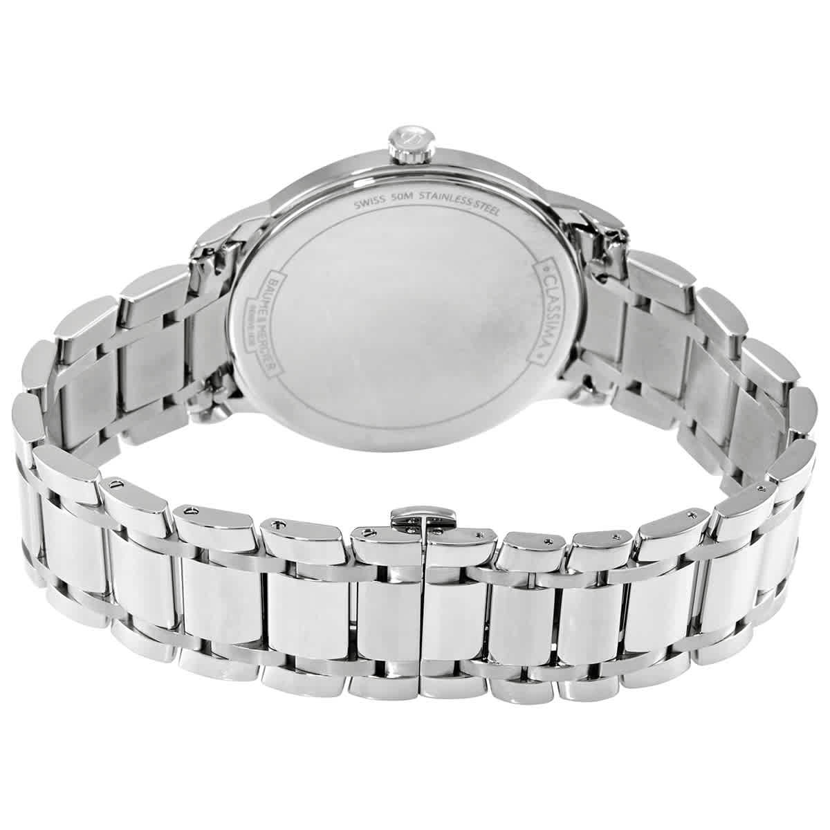 Baume et Mercier Classima Quartz White Dial Mens Watch 10526